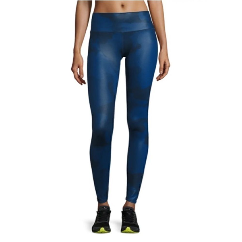 𝅺EUC Alo Yoga Airbrush Camouflage blue leggings xs